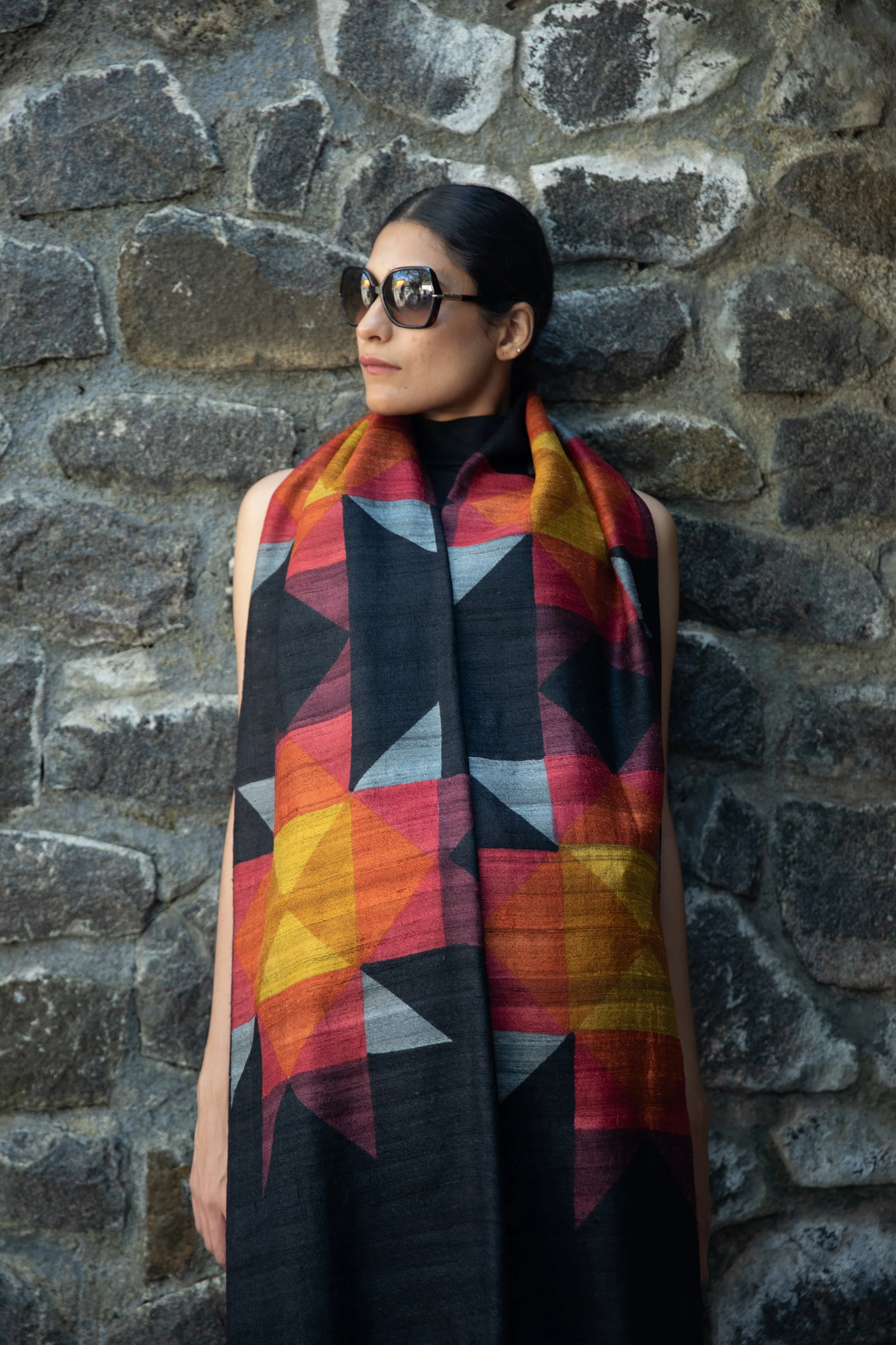 Aeshaane Peace Silk Scarves (Click for more options) - Image 11