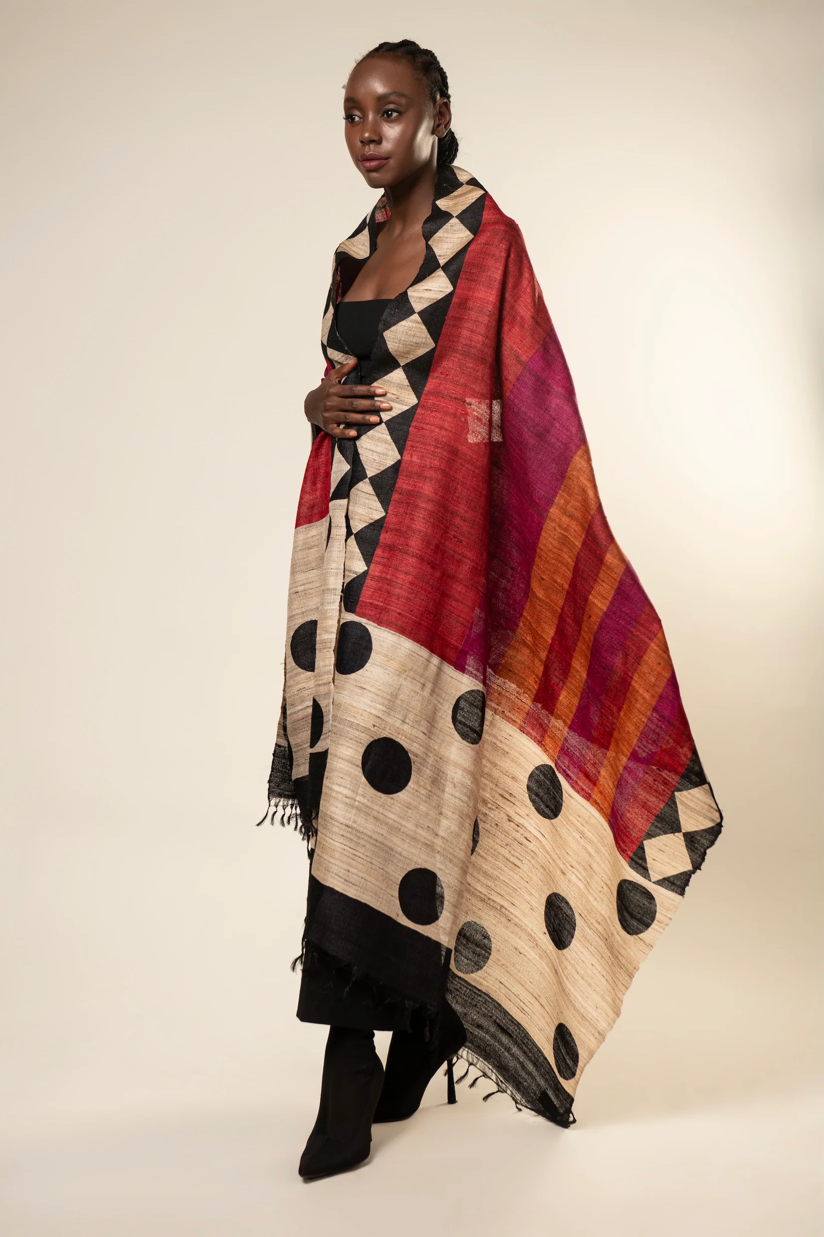 Aeshaane Tussar Peace Silk 3-in-1 Capes (Click for more options) - Image 11