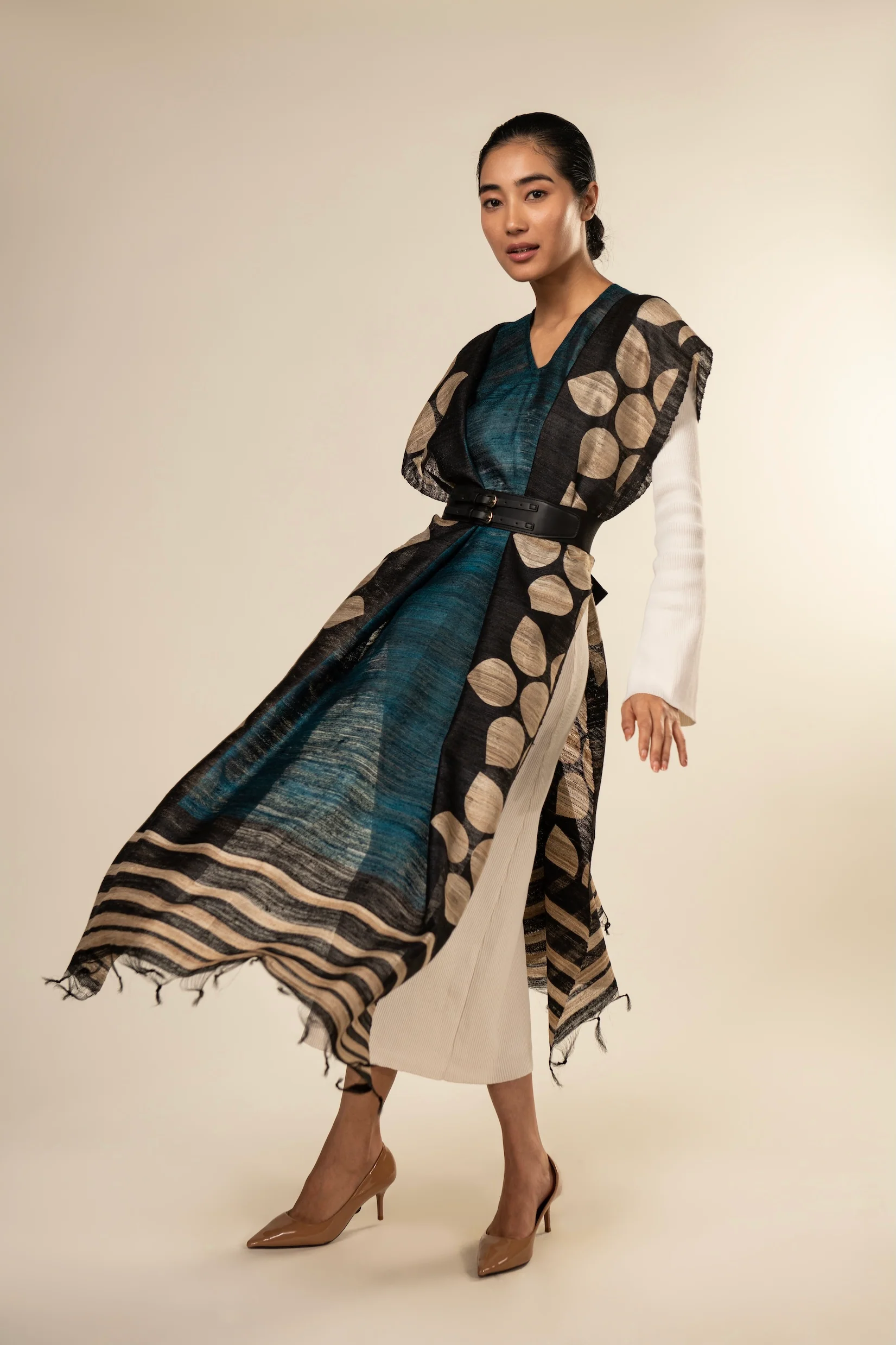 Aeshaane Tussar Peace Silk 3-in-1 Capes (Click for more options) - Image 13