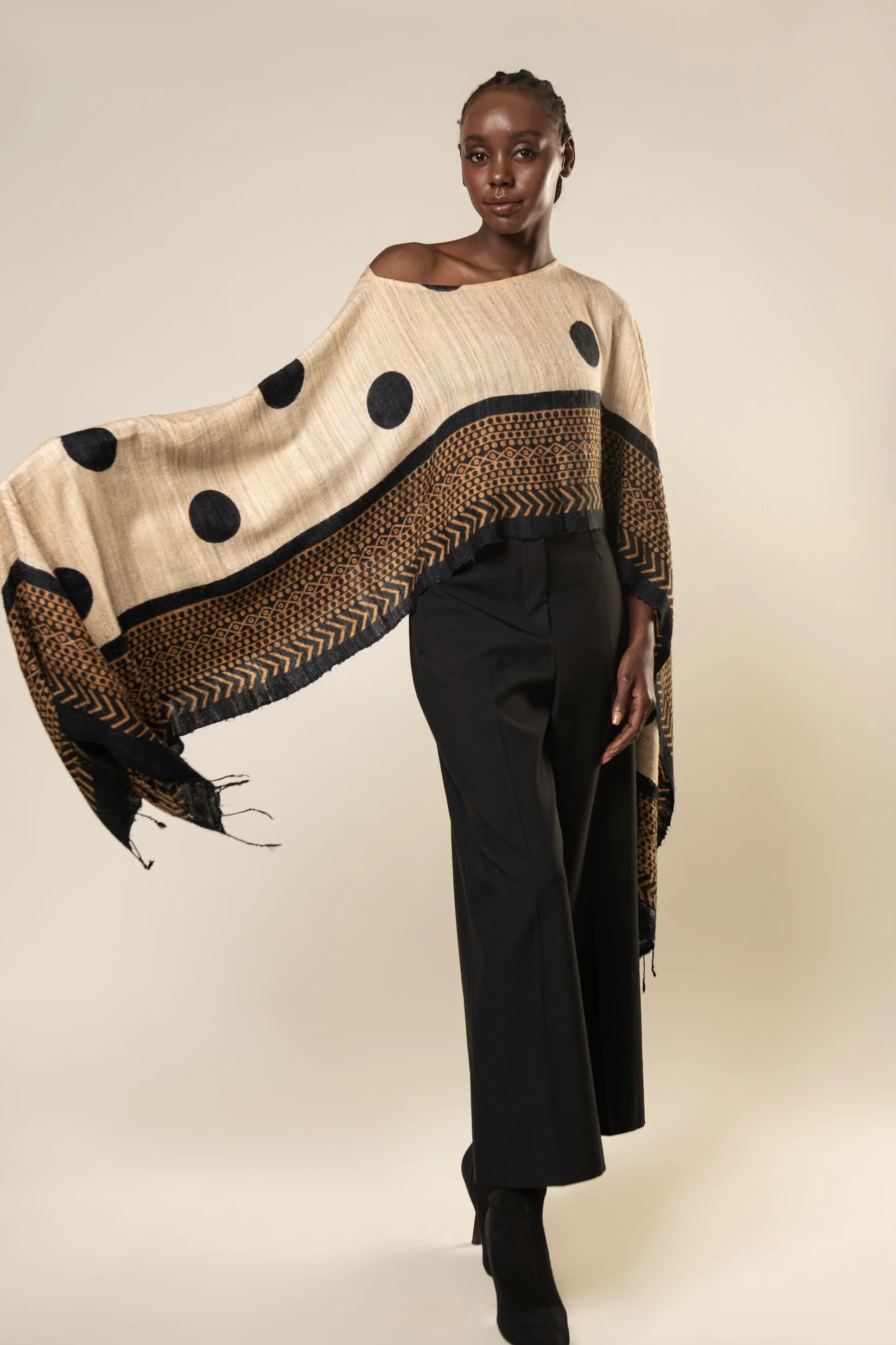 Aeshaane Tussar Peace Silk 3-in-1 Capes (Click for more options) - Image 2