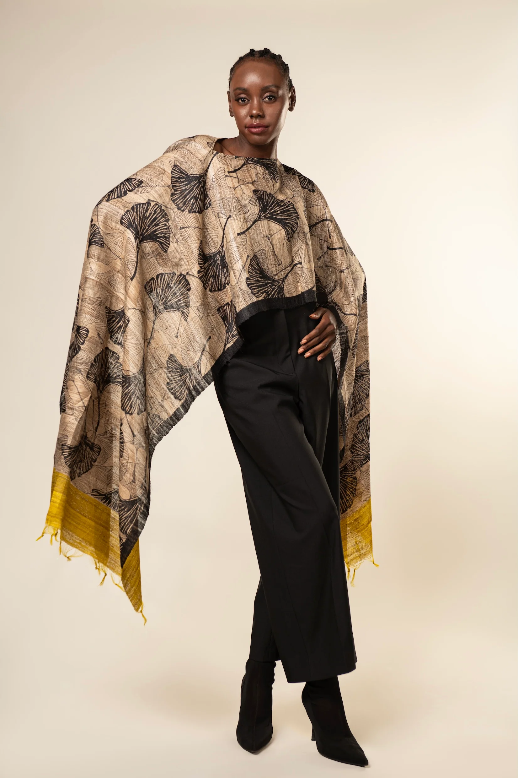 Aeshaane Tussar Peace Silk 3-in-1 Capes (Click for more options) - Image 21