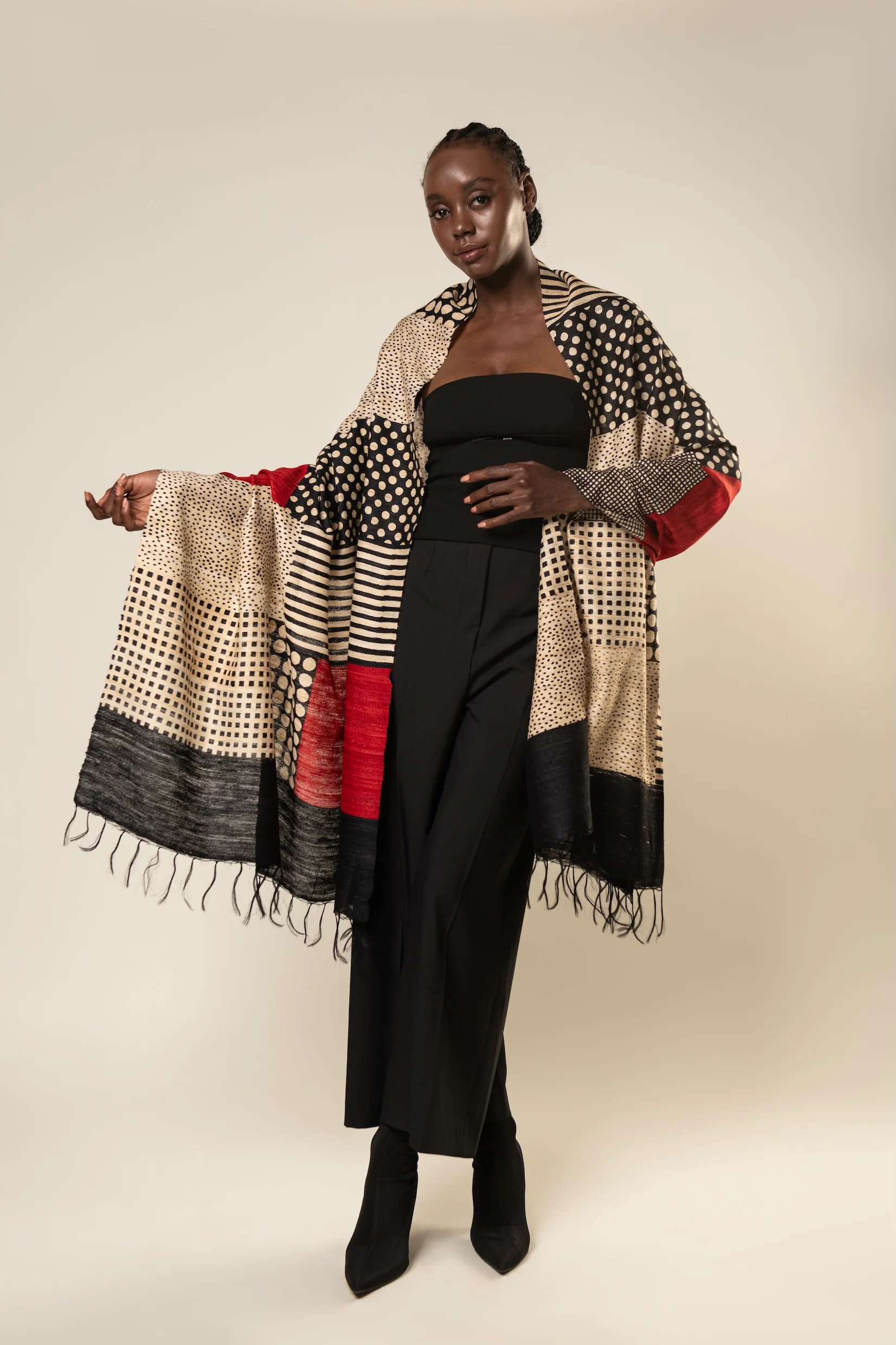 Aeshaane Tussar Peace Silk 3-in-1 Capes (Click for more options) - Image 29