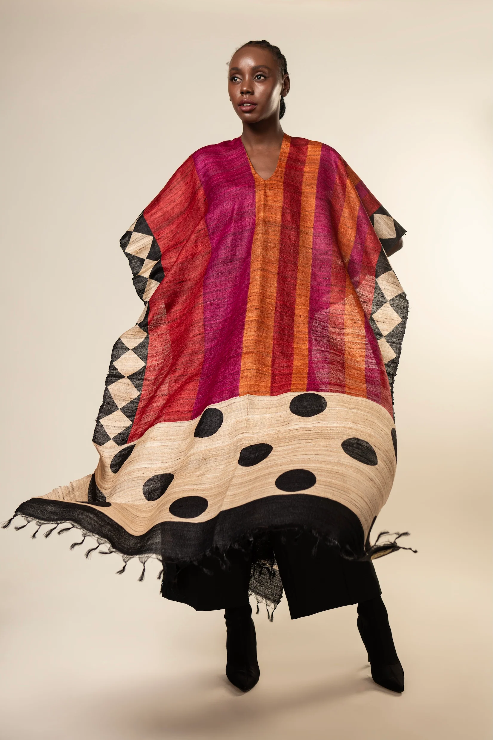 Aeshaane Tussar Peace Silk 3-in-1 Capes (Click for more options) - Image 8