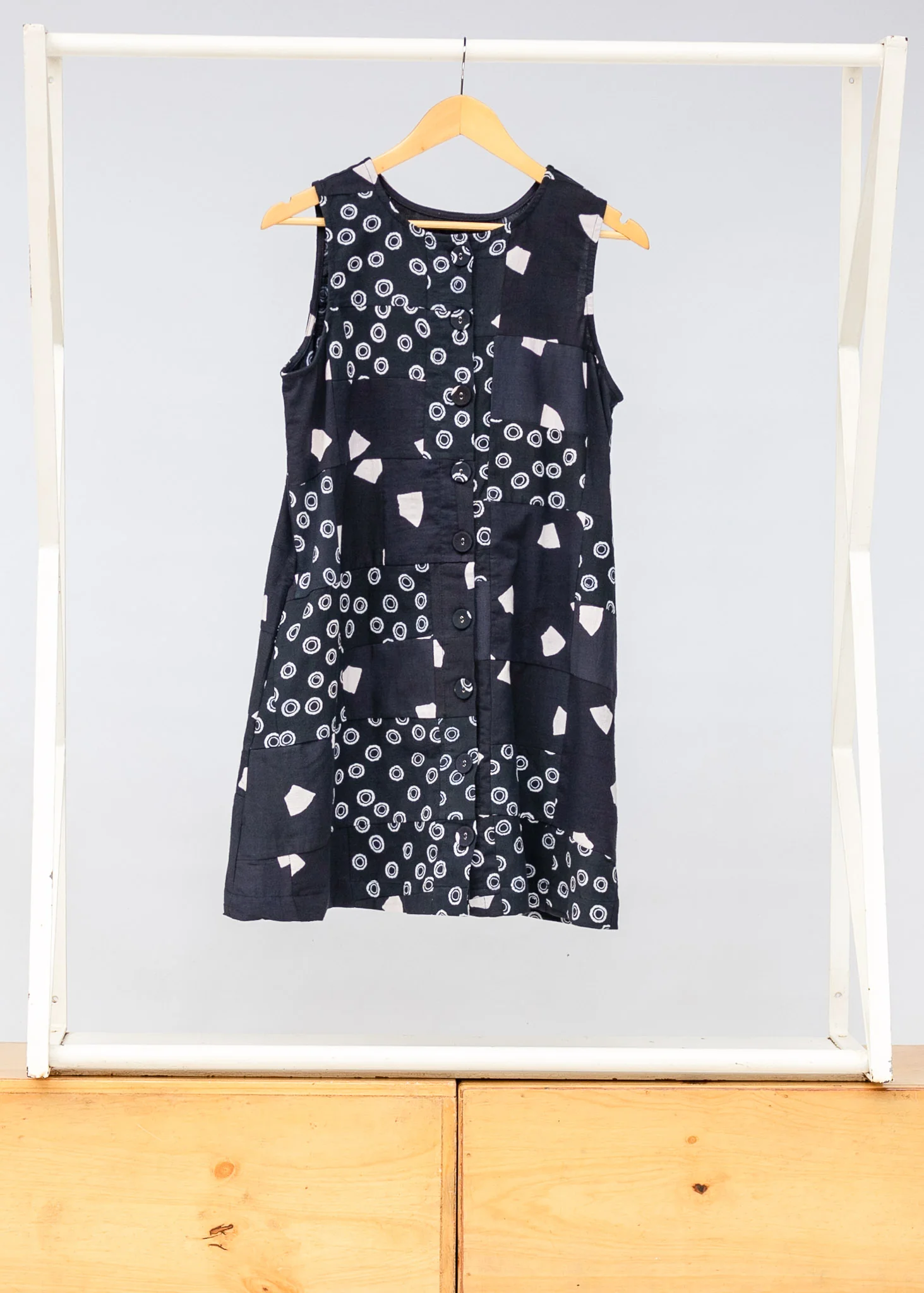 Callisto Patchwork Reversible Shift Dress - Image 2