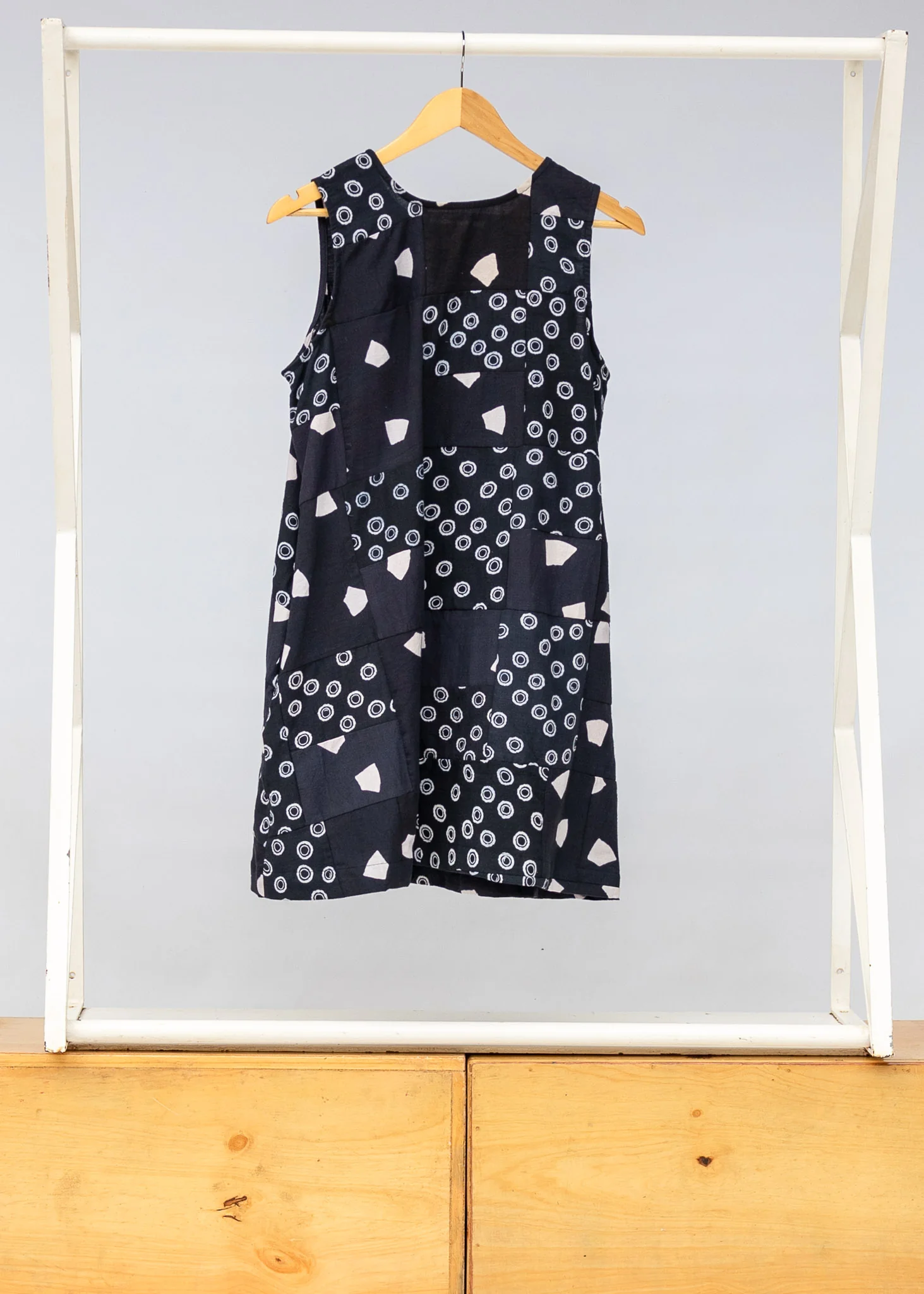 Callisto Patchwork Reversible Shift Dress - Image 3