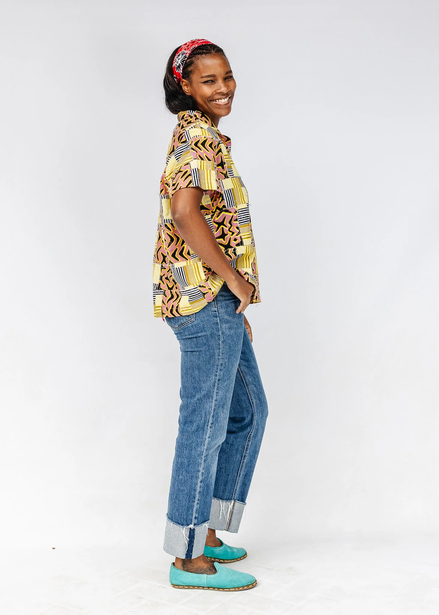 Chasma Relaxed Patchwork Short Sleeved Shirt - Image 5