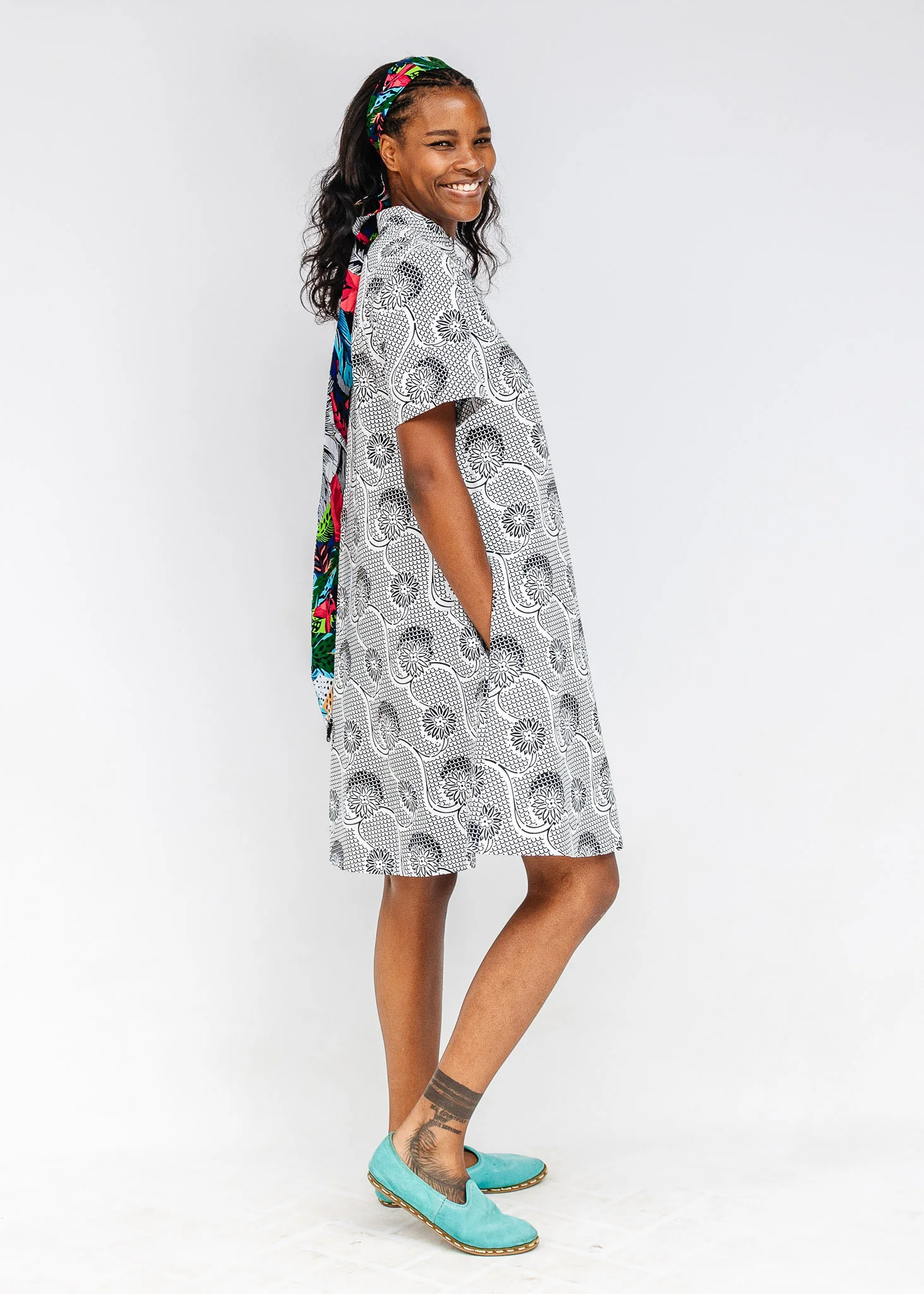 Intermezzo Fitted Short Sleeved Dress - Image 5